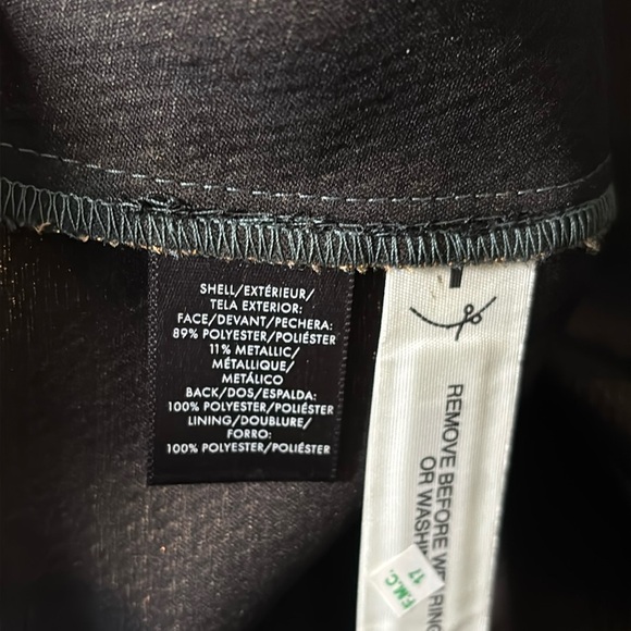 Ann Taylor Floral Gold Metallic Sheath Mini Dress Size 2P Party Cocktail Dressy - Picture 16 of 16